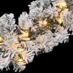 vidaXL Ghirlandă de Crăciun cu lumini LED, verde, 10 m, PVC vidaXL Ghirlandă de Crăciun cu lumini LED, verde, 10 m, PVC
