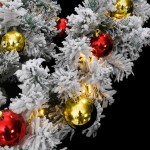 vidaXL Ghirlandă de Crăciun cu globuri și lumini LED, verde, 10 m, PVC vidaXL Ghirlandă de Crăciun cu globuri și lumini LED, verde, 10 m, PVC