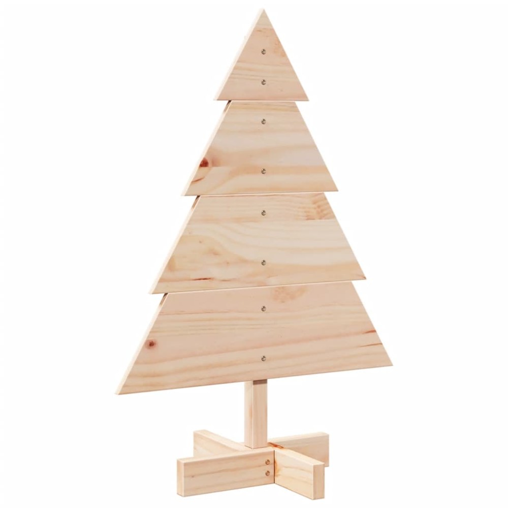 vidaXL Brad de Crăciun decorativ, 70 cm, lemn masiv