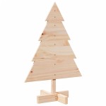 vidaXL Brad de Crăciun decorativ, 70 cm, lemn masiv vidaXL Brad de Crăciun decorativ, 70 cm, lemn masiv