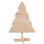 vidaXL Brad de Crăciun decorativ, 70 cm, lemn masiv vidaXL Brad de Crăciun decorativ, 70 cm, lemn masiv