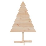 vidaXL Brad de Crăciun decorativ, 110 cm, lemn masiv vidaXL Brad de Crăciun decorativ, 110 cm, lemn masiv