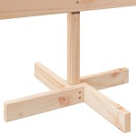 vidaXL Brad de Crăciun decorativ, 110 cm, lemn masiv vidaXL Brad de Crăciun decorativ, 110 cm, lemn masiv