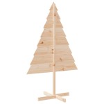 vidaXL Brad de Crăciun decorativ, 150 cm, lemn masiv vidaXL Brad de Crăciun decorativ, 150 cm, lemn masiv