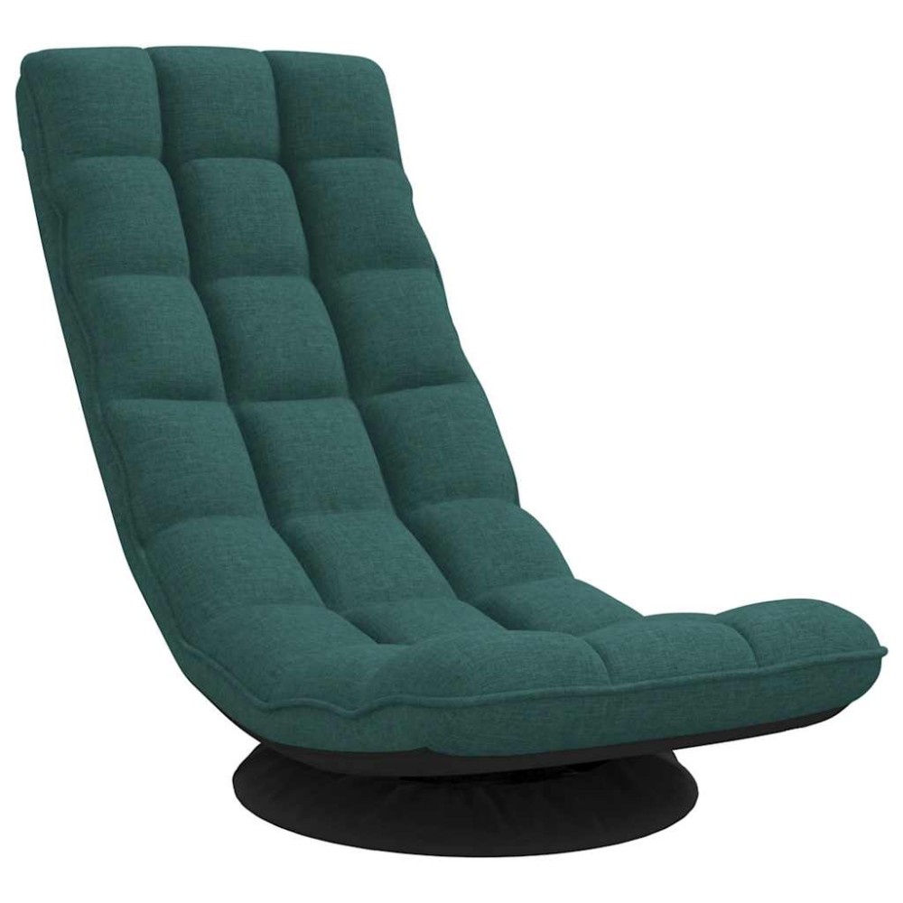 vidaXL Scaun pivotant cu podea verde închis 70x51x79 cm stofa