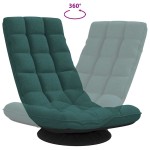 vidaXL Scaun pivotant cu podea verde închis 70x51x79 cm stofa