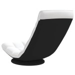 vidaXL Scaun pivotant cu podea alb 70x51x79 cm Tesatura