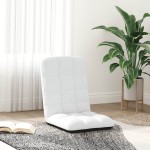vidaXL Scaun pliabil de podea, alb, 71x51x62 cm, textil vidaXL Scaun pliabil de podea, alb, 71x51x62 cm, textil