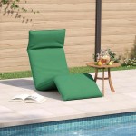 vidaXL Șezlong pliabil, verde, 175x54x8,5 cm, țesătură Oxford vidaXL Șezlong pliabil, verde, 175x54x8,5 cm, țesătură Oxford