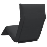 vidaXL Șezlong pliabil negru 175x54x8,5 cm țesătură Oxford