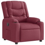 vidaXL Fotoliu rabatabil, roșu vin, material textil vidaXL Fotoliu rabatabil, roșu vin, material textil