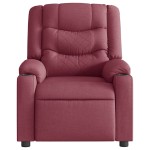 vidaXL Fotoliu rabatabil, roșu vin, material textil vidaXL Fotoliu rabatabil, roșu vin, material textil