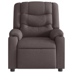 vidaXL Fotoliu rabatabil, maro închis, material textil