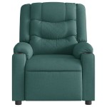 vidaXL Fotoliu rabatabil, verde închis, material textil vidaXL Fotoliu rabatabil, verde închis, material textil