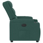 vidaXL Fotoliu rabatabil, verde închis, material textil vidaXL Fotoliu rabatabil, verde închis, material textil