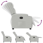 vidaXL Scaun extensibil din stofă gri nor vidaXL Scaun extensibil din stofă gri nor