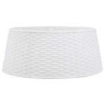 vidaXL Fustă brad de Crăciun, alb, Ø56x23 cm, plastic vidaXL Fustă brad de Crăciun, alb, Ø56x23 cm, plastic