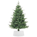 vidaXL Fustă brad de Crăciun, alb, Ø56x23 cm, plastic vidaXL Fustă brad de Crăciun, alb, Ø56x23 cm, plastic