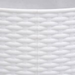 vidaXL Fustă brad de Crăciun, alb, Ø56x23 cm, plastic vidaXL Fustă brad de Crăciun, alb, Ø56x23 cm, plastic