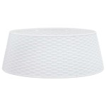 vidaXL Fustă brad de Crăciun, alb, Ø65x23 cm, plastic vidaXL Fustă brad de Crăciun, alb, Ø65x23 cm, plastic