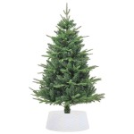 vidaXL Fustă brad de Crăciun, alb, Ø65x23 cm, plastic vidaXL Fustă brad de Crăciun, alb, Ø65x23 cm, plastic