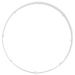 vidaXL Fustă brad de Crăciun, alb, Ø65x23 cm, plastic vidaXL Fustă brad de Crăciun, alb, Ø65x23 cm, plastic
