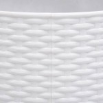 vidaXL Fustă brad de Crăciun, alb, Ø65x23 cm, plastic vidaXL Fustă brad de Crăciun, alb, Ø65x23 cm, plastic