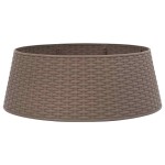 vidaXL Fustă brad de Crăciun, maro, Ø65x23 cm, plastic vidaXL Fustă brad de Crăciun, maro, Ø65x23 cm, plastic