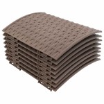vidaXL Fustă brad de Crăciun, maro, Ø65x23 cm, plastic vidaXL Fustă brad de Crăciun, maro, Ø65x23 cm, plastic