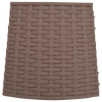 vidaXL Fustă brad de Crăciun, maro, Ø65x23 cm, plastic vidaXL Fustă brad de Crăciun, maro, Ø65x23 cm, plastic