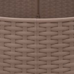 vidaXL Fustă brad de Crăciun, maro, Ø65x23 cm, plastic vidaXL Fustă brad de Crăciun, maro, Ø65x23 cm, plastic