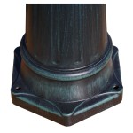 vidaXL Stâlp lampă grădină 2 brațe verde închis/negru 230 cm aluminiu vidaXL Stâlp lampă grădină 2 brațe verde închis/negru 230 cm aluminiu