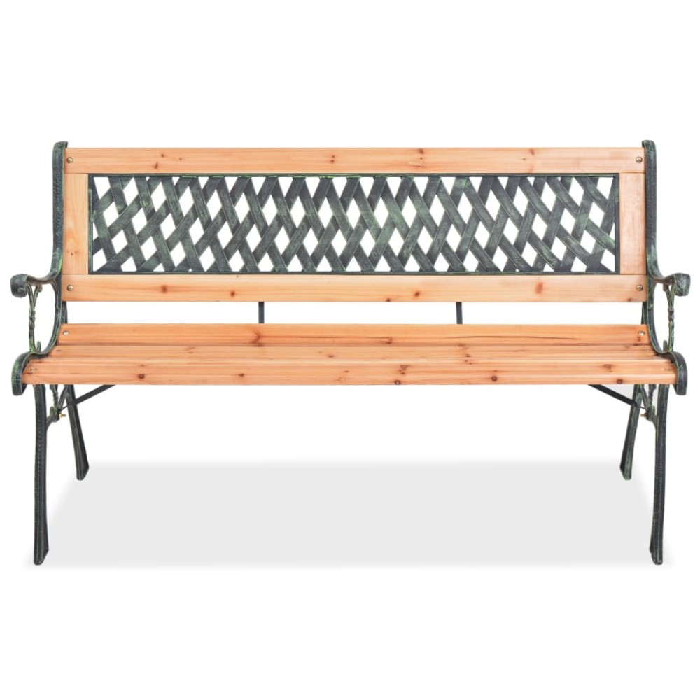 vidaXL Bancă de grădină, 122 cm, lemn