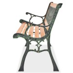 vidaXL Bancă de grădină, 122 cm, lemn