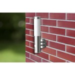vidaXL Lampă de perete exterior cu senzor de mișcare, oțel inoxidabil vidaXL Lampă de perete exterior cu senzor de mișcare, oțel inoxidabil