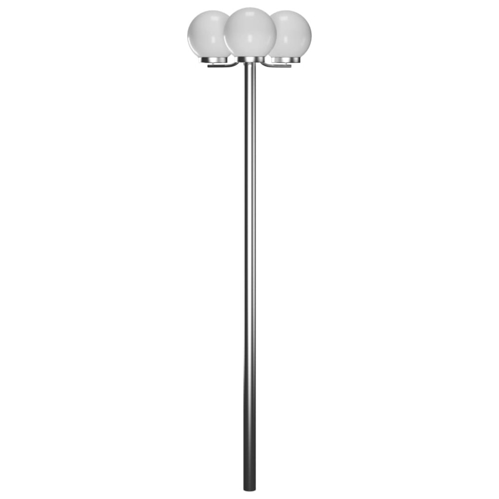 vidaXL Lampă de grădină cu stâlp, 3 lămpi, 220 cm
