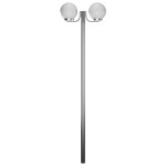 vidaXL Lampă de grădină cu stâlp, 2 lămpi, 220 cm vidaXL Lampă de grădină cu stâlp, 2 lămpi, 220 cm