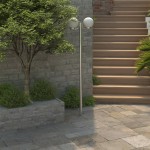 vidaXL Lampă de grădină cu stâlp, 2 lămpi, 220 cm vidaXL Lampă de grădină cu stâlp, 2 lămpi, 220 cm