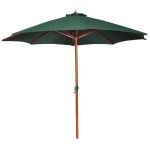 vidaXL Umbrelă de soare, verde, 258 cm vidaXL Umbrelă de soare, verde, 258 cm
