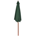 vidaXL Umbrelă de soare, verde, 258 cm vidaXL Umbrelă de soare, verde, 258 cm