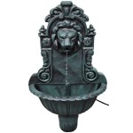 vidaXL Fântână de perete cu design cap de leu vidaXL Fântână de perete cu design cap de leu