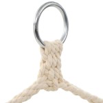 Scaun leagăn/hamac mare din material textil, maro Scaun leagăn/hamac mare din material textil, maro
