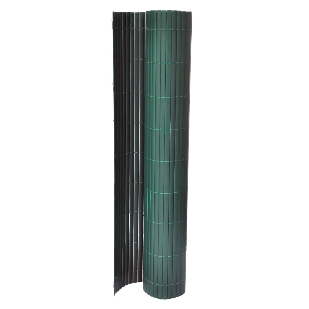 vidaXL Panou de gard, verde, 90 x 300 cm, PVC