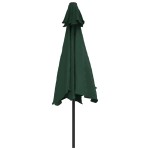 Umbrelă de soare cu stâlp din oțel 3 m, Verde Umbrelă de soare cu stâlp din oțel 3 m, Verde