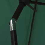 Umbrelă de soare cu stâlp din oțel 3 m, Verde Umbrelă de soare cu stâlp din oțel 3 m, Verde