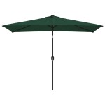 vidaXL Umbrelă de soare dreptunghiulară 200 x 300 cm, Verde