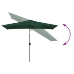 vidaXL Umbrelă de soare dreptunghiulară 200 x 300 cm, Verde