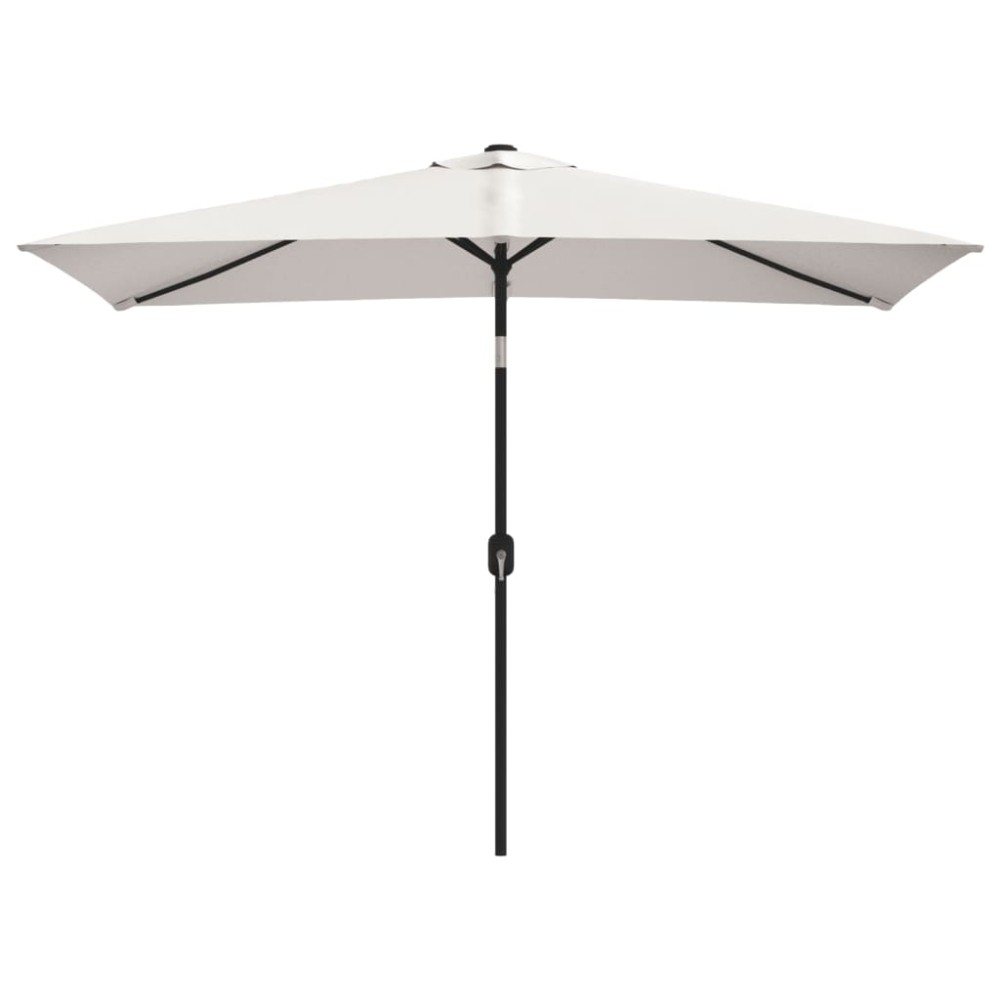 vidaXL Umbrelă de soare dreptunghiulară 200 x 300, Alb nisip