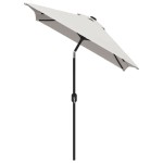 vidaXL Umbrelă de soare dreptunghiulară 200 x 300, Alb nisip