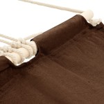 Hamac cu bare, 210 x 150 cm, maro Hamac cu bare, 210 x 150 cm, maro